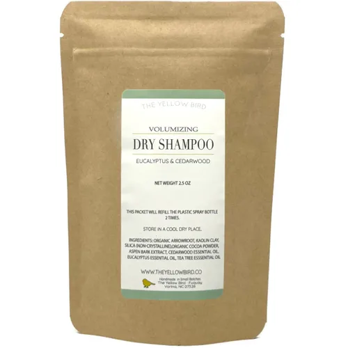 Vista 10 de Yellow Bird - Champú en polvo seco Natural y orgánico Sin aerosol Para cabello rubio, moreno y oscuro Sin benceno, vegano