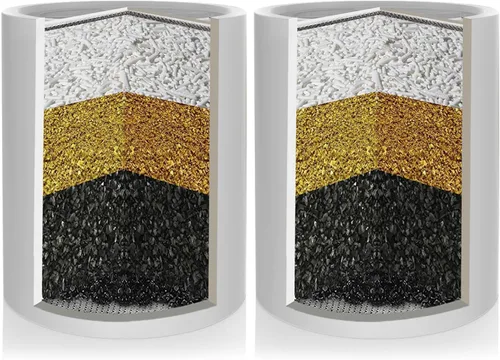 Vista 10 de Cartucho de filtro de ducha de 15 etapas, cartucho de filtro de reemplazo universal de alto rendimiento, elimina el cloro, metales pesados y otros