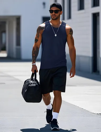 Vista 4 de MAGCOMSEN Mens Workout Tank Tops Muscle Athletic Gym Cotton Undershirt Sleeveless Shirts