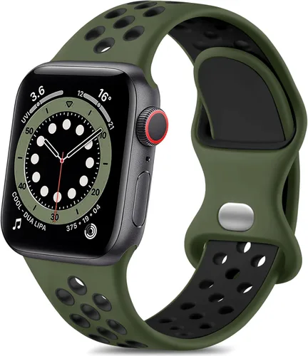 Vista 20 de Lerobo - Bandas deportivas compatibles con Apple Watch Band de 40 mm, 41 mm, 38 mm y 42 mm para Series 11, 10 para mujeres y hombres, suaves bandas
