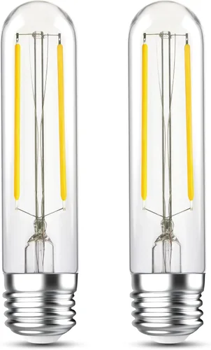 Vista 10 de Bombillas tubulares regulables E26 de 40 W, bombillas LED T10 de 4 W, 2200 K, blanco suave tipo T Bulbo sin parpadeo, para lámpara de araña