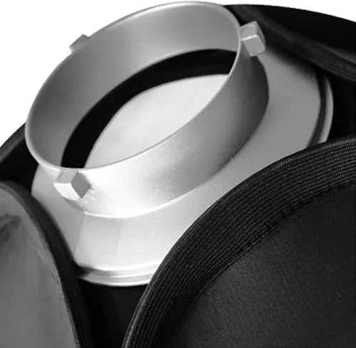 Vista 3 de Godox Adaptador de anillo de velocidad de caja de luz Bowens Mount para fotografía de estudio Diámetro externo de 5.9 pulgadas y diámetro