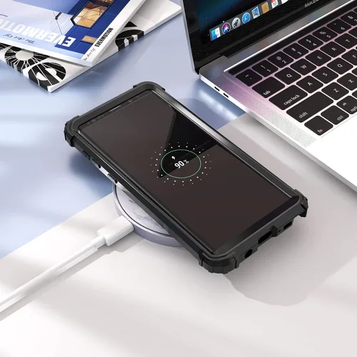 Vista 9 de IDweel Funda para Galaxy Note 9, Note 9 azul para hombres, 3 en 1, a prueba de golpes, delgada, híbrida, resistente, protección de policarbonato