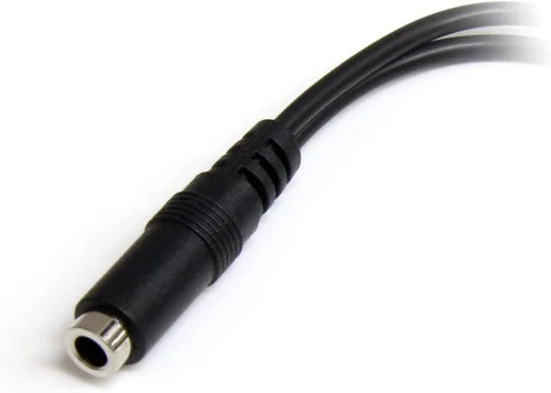 Vista 2 de StarTech MUYHSFMM adaptador divisor de auriculares 3.5 mm 4-Pin a 2x3 Pin 3.5 mm - M/F