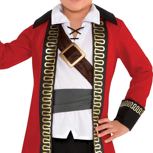 Vista 3 de Amscan 8400019 - Disfraz de capitán pirata para niños 4-6 1 juego