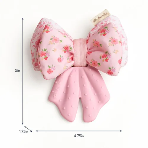 Vista 10 de Itzy Ritzy Juguete Mordedor Crinkle – El juguete de dentición con lazo incluye silicona, terciopelo y material crinkle; cuenta con múltiples