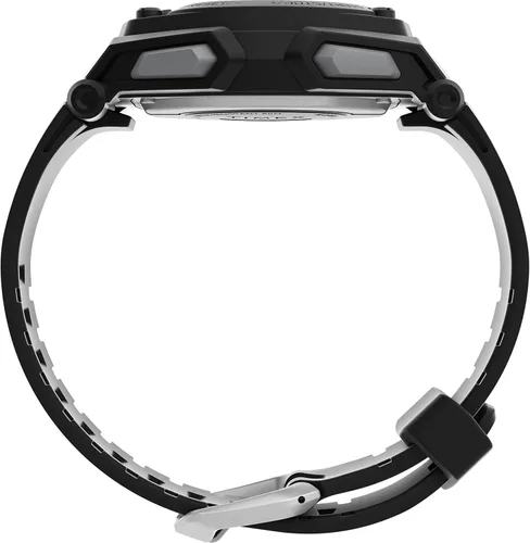 Vista 2 de Timex Reloj Ironman Classic de 173 pulgadas para hombre correa negra con detalles naranjas