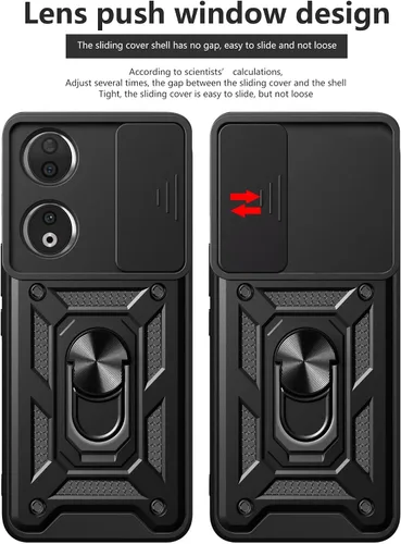Vista 9 de Funda para Honor X7, Honor Play 30 Plus, funda de TPU + PC de grado militar, [soporte integrado] diseño de doble capa funda de protección resistente
