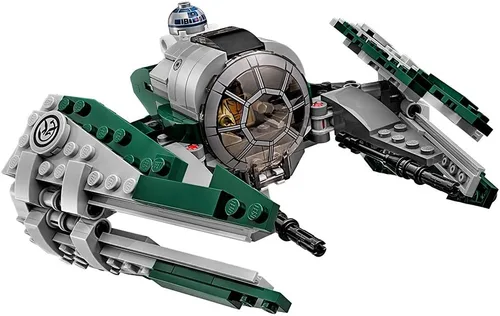 Vista 4 de LEGO Star Wars, juguete de Yoda Jedi con un Starfighter 75168 de Stars Wars