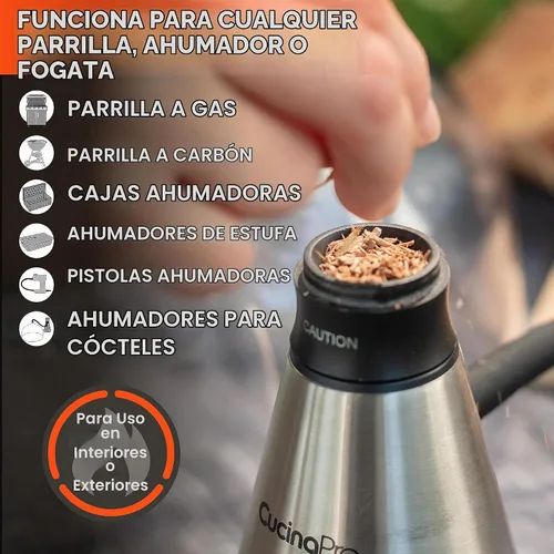Vista 5 de Camerons Virutas de madera para barbacoa extrafinas totalmente naturales (paquete de 4 bolsas de aproximadamente 2 libras cada una) – Manzana