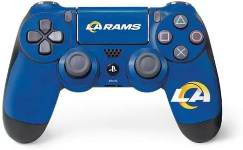 Vista 14 de Los Angeles Rams NFL PS4 Pro/slim driver Piel – Los Angeles Rams Blanco y Negro