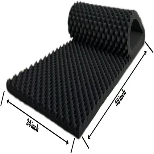 Vista 3 de 2 Pack Paneles de Espuma de Huevo para Insonorización, Paneles de Espuma Acústica de 48''X24''X2'' Pulgadas, Paneles de Pared Insonorizados de Alta