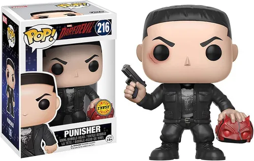 Vista 2 de Muñeco con cabeza en movimiento de Funko POP! Figura de acción de Daredevil, Estándar, Negro