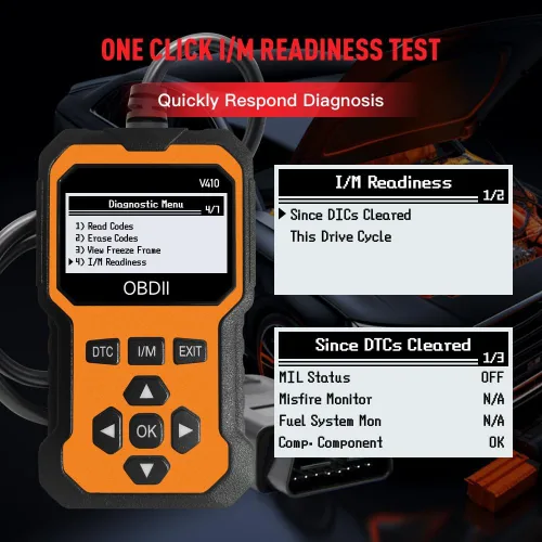 Vista 8 de Escáner OBD2 profesional V410 y herramienta de diagnóstico de coche - Lector de código automático para todos los vehículos, lector de códigos