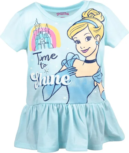 Vista 3 de Disney Princess Moana Frozen Little Mermaid Rapunzel Jasmine Belle - Conjunto de camiseta y leggings para niñas pequeñas y grandes