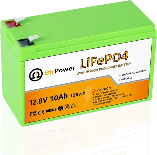 Vista 14 de Batería de litio de 12 V, batería LiFePO4 de ciclo profundo 5000+ con BMS integrado de 100 A para almacenamiento en el hogar, motor de arrastre, RV