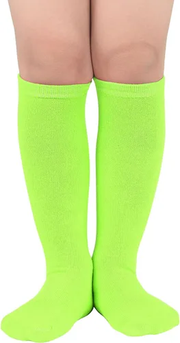 Vista 9 de Century Star Calcetines de fútbol de algodón para niños y jóvenes, calcetines de tubo suave, hasta la rodilla, calcetines deportivos largos