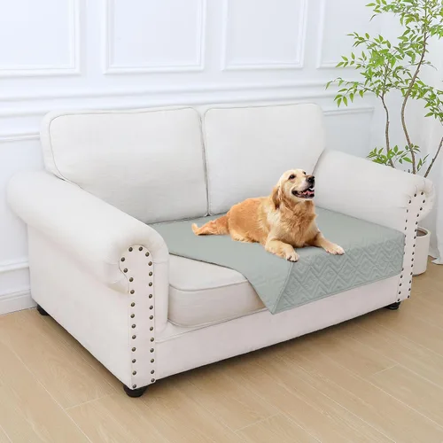 Vista 13 de hyha Manta impermeable para perros, funda suave para cama de perro, mantas para mascotas, funda impermeable para sofá y sillón para perros lavable