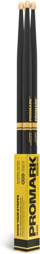 Vista 14 de ProMark Baquetas Forward Rebound 2B ActiveGrip, R2BAG, acabado de agarre activo pegajoso, Baquetas negras, punta de bellota, madera de hickory - 1