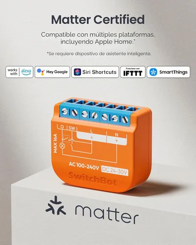 Vista 5 de SwitchBot Interruptor de relé inteligente (interruptor de relé 1PM US)