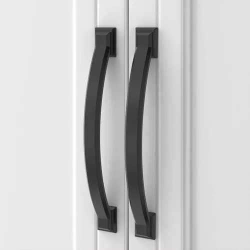 Vista 11 de Asidrama - Paquete de 5 manijas para alacena de 3 pulgadas (76mm) de color negro mate, tiradores para gabinete, accesorios para gabinete de cocina