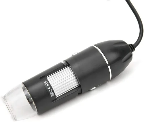 Vista 8 de Microscopio digital, microscopio digital USB 50X-1000X microscopio electrónico con soporte, resolución de imagen 1920 * 1080, con 8 luces LED