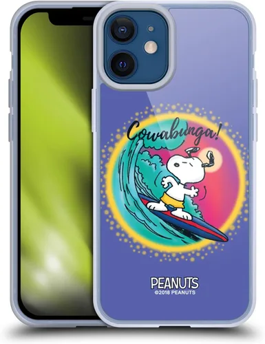 Vista 169 de Head Case Designs Funda de gel con licencia oficial de Peanuts Beach Surf Snoopy Boardwalk Airbrush [protección de grado militar] compatible