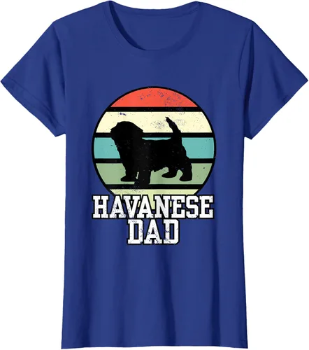 Vista 13 de Camiseta Havanese Dad I Retro Havanese