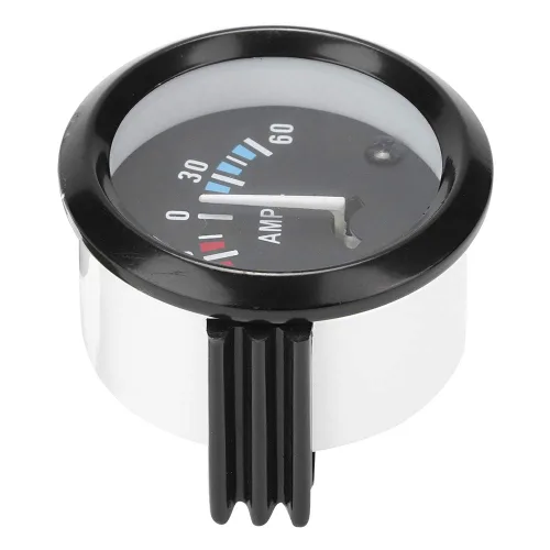 Vista 5 de Medidor 60 0 60 Amp Analógico Calibre 2.047 in Ajuste Universal para Vehículos y Aplicaciones Marinas con Pantalla Retroiluminada