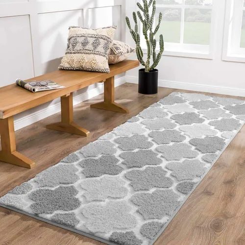 Vista 26 de DEXDE Alfombras de Baño Corredor 24x47 pulgadas Alfombra de Baño Larga Antideslizante Suave Lavable Alfombras de Baño Grandes para Baño Dormitorio