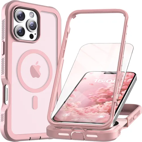 Vista 29 de Funda magnética para iPhone SE 3ª y 2ª [protector de pantalla] [compatible con MagSafe] [protección contra caídas de grado militar]