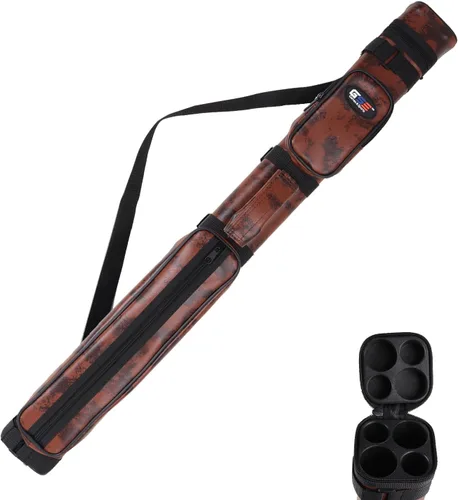 Vista 12 de GSE Games & Sports Expert Estuche de transporte para taco de billar duro de lujo 2x2, estuche para taco de billar, accesorios de billar