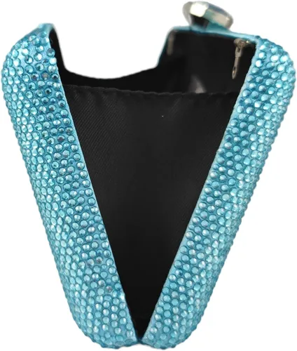 Vista 4 de Boutique De FGG Elegantes bolsas de noche de cristal para mujer, caja de fiesta formal, bolso de mano para boda, diamantes de imitación, bolso