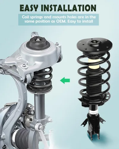 Vista 5 de SCITOO Par delantero de puntal y resorte completo compatible con 2013-2018 para Ford Fusion Complete Struts 172638