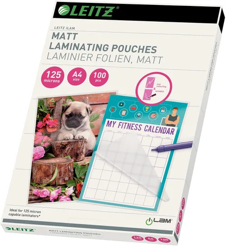 Vista 10 de Leitz iLAM - Bolsa laminadora preperforada A4 de 125 micrones (paquete de 100)