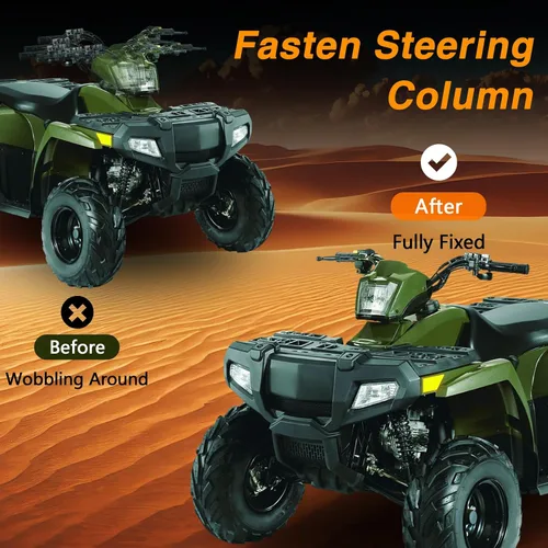Vista 3 de 2 piezas de bujes de eje de dirección compatibles con Polaris Outlaw 50 90 110 Predator 50 90 Scrambler 50 90 Sportsman 110 90 Reemplazar #: 0450499
