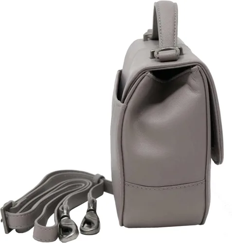 Vista 2 de Harley-Davidson Legend - Bolso cruzado de piel para mujer, color gris pardo ahumado, Marrón