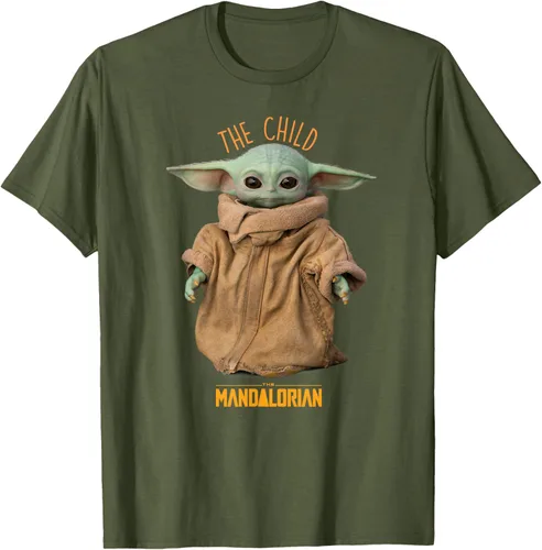 Vista 37 de Star Wars The Mandalorian Grogu The Child Photo Pose - Camiseta linda Negro