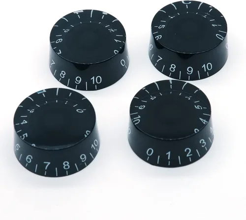 Vista 6 de Juego de 4 pomos de control de tono de volumen de velocidad para guitarra eléctrica, compatibles con Les Paul LP Style Electric Guitar Parts Parts