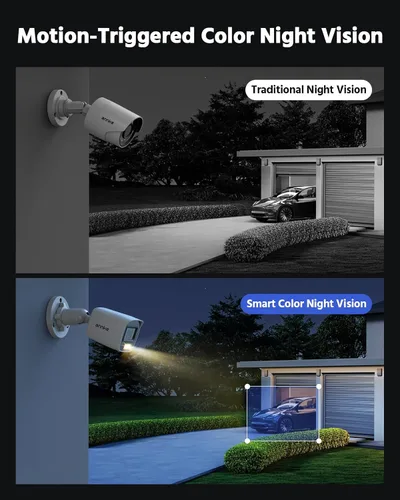 Vista 3 de ANNKE 8CH 3K Lite 2MP CCTV Sistema de cámara de seguridad con cable al aire libre, 1TB HDD
