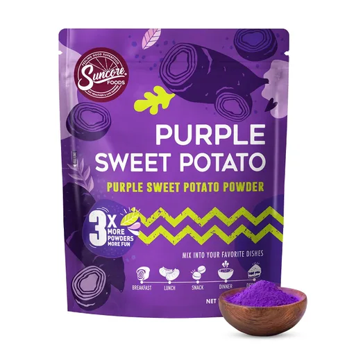 Vista 19 de Suncore Foods Lila Taro Yam Powder 5oz (batata morada) Sin gluten
