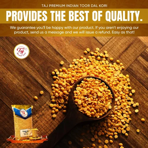 Vista 6 de TAJ Premium Indian Toor Dal Kori, Unoily, Madhi, (4 libras)