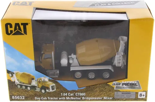 Vista 9 de Mezclador de hormigón Caterpillar CT660 McNeilus Bridgemaster 1:64 Diecast Masters - 85632 - Juega y colecciona