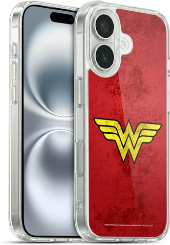 Vista 60 de Head Case Designs Funda de gel suave con licencia oficial de Wonder Woman DC Comics Classic Logos compatible con Apple iPhone 7 Plus/iPhone 8 Plus