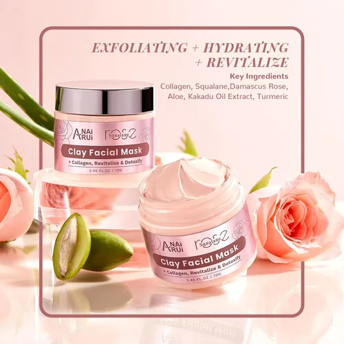 Vista 5 de ANAI RUI Purify, juego de regalo hidratante para el cuidado de la piel, regalo de vacaciones para mujeres, kit de cuidado de la piel facial