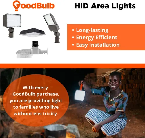 Vista 6 de GoodBulb Luz LED de área de 15 vatios equivalente a 125 W Alto rendimiento 2000 lúmenes y 133 lúmenes por vatio Luz de área HID no regulable 1