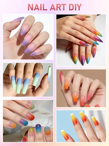 Vista 4 de EBANKU Juego de polvos de pigmentos de uñas de 40 colores, paleta profesional de pigmentos de polvo de uñas con tonos iridiscentes para manicura