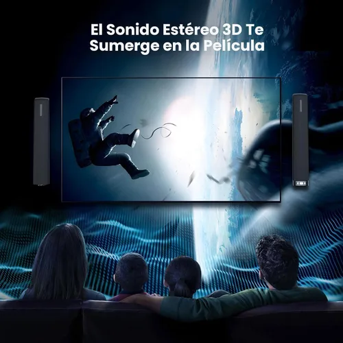Vista 3 de Barra de Sonido para Smart TV, Barra de Sonido de 90W con Conexión Bluetooth/ARC/Óptica/AUX, Aumento Automático de Volumen, 3 Modos de Ecualizador