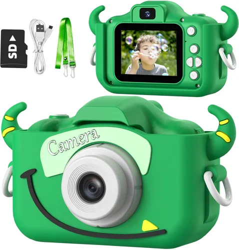 Vista 11 de Goopow Juguetes de Cámara para Niños de 3-8 Años Niñas Niños, Videocámara Digital para Niños con Cubierta Suave de Dibujos Animados, Mejor Regalo