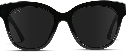Vista 2 de WearMe Pro - Gafas de sol retro polarizadas de gran tamaño con ojo de gato para mujer talla única